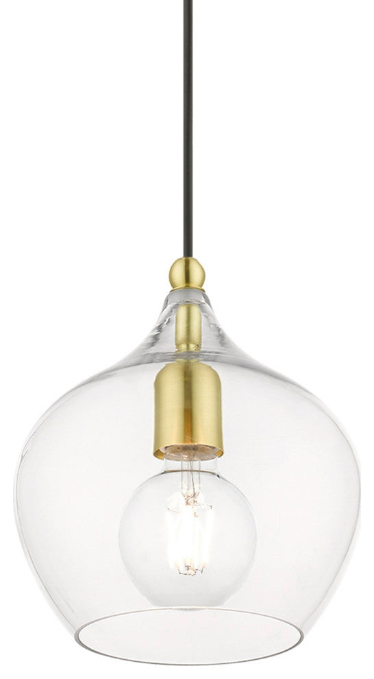 Aldrich 1 Light Satin Brass Pendant
