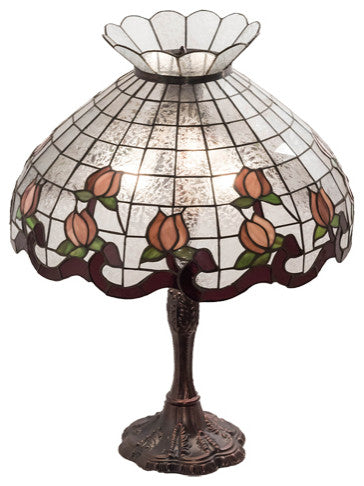 Meyda Lighting 232794 26" High Roseborder Table Lamp