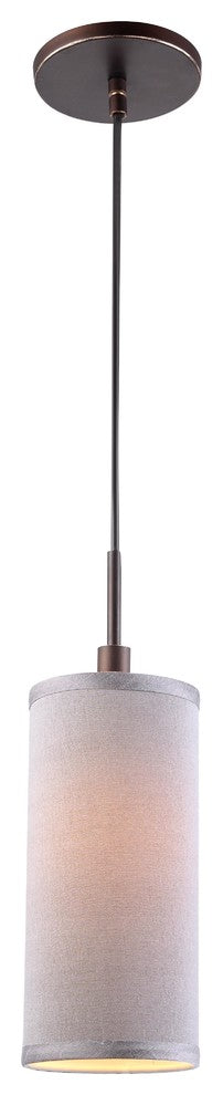 Eclipse 1-Light Mini Pendant, Bronze, Gray