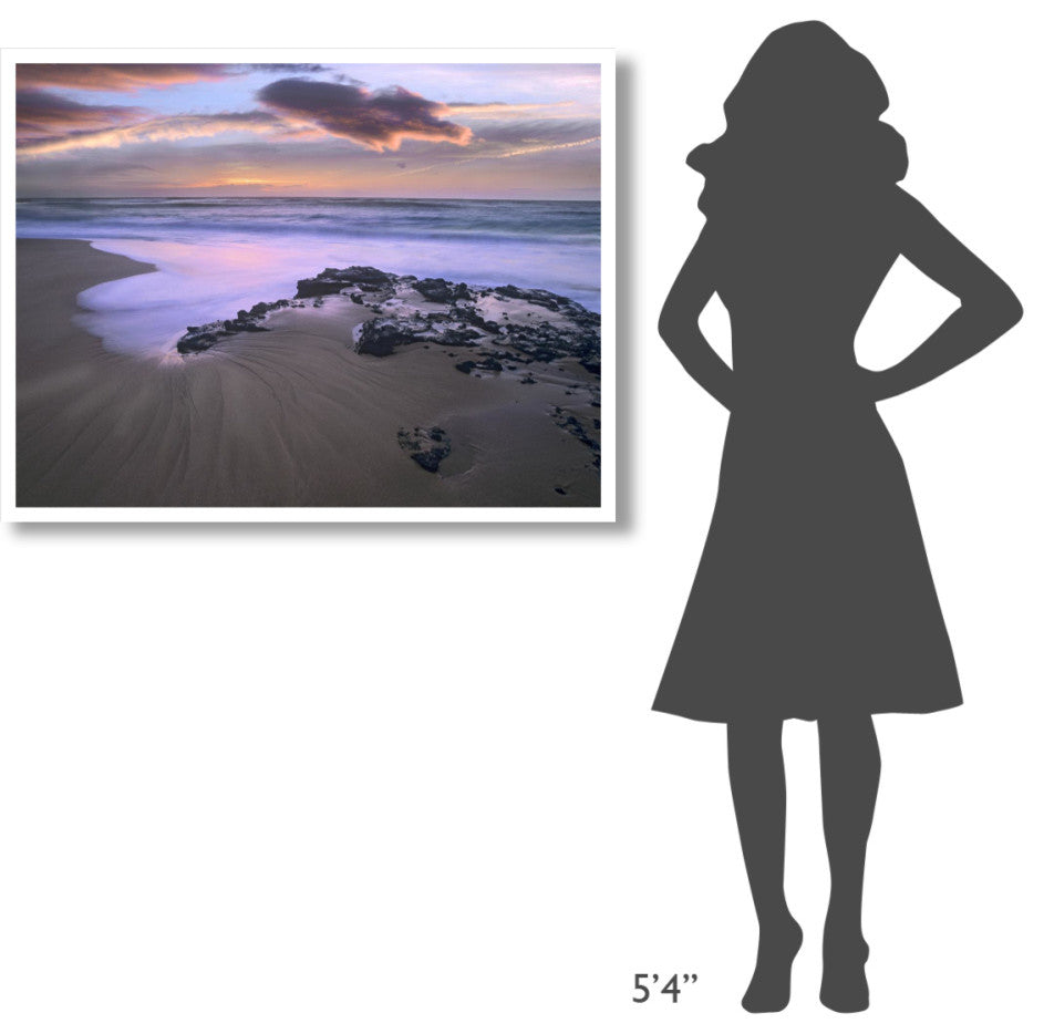 "Sandy beach, Oahu, Hawaii" Digital Paper Print by Tim Fitzharris, 42"x32"