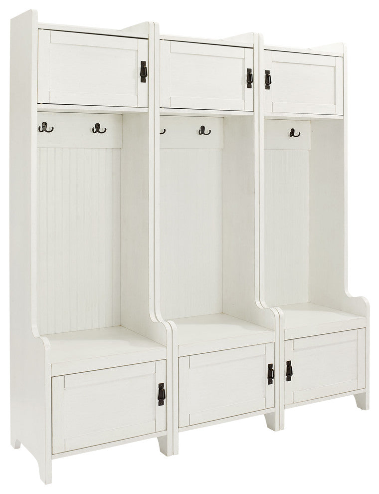 Fremont 3-Piece Entryway Kit, 3 Towers, White
