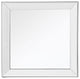 Square Wall Mounted Clear Mirror