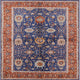 Ahgly Company Indoor Square Mid-Century Modern Area Rugs, 5' Square