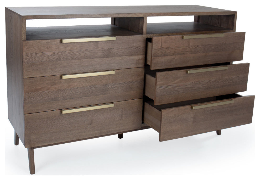 Napa 64" 6-Drawer Dresser, Finish: Dove