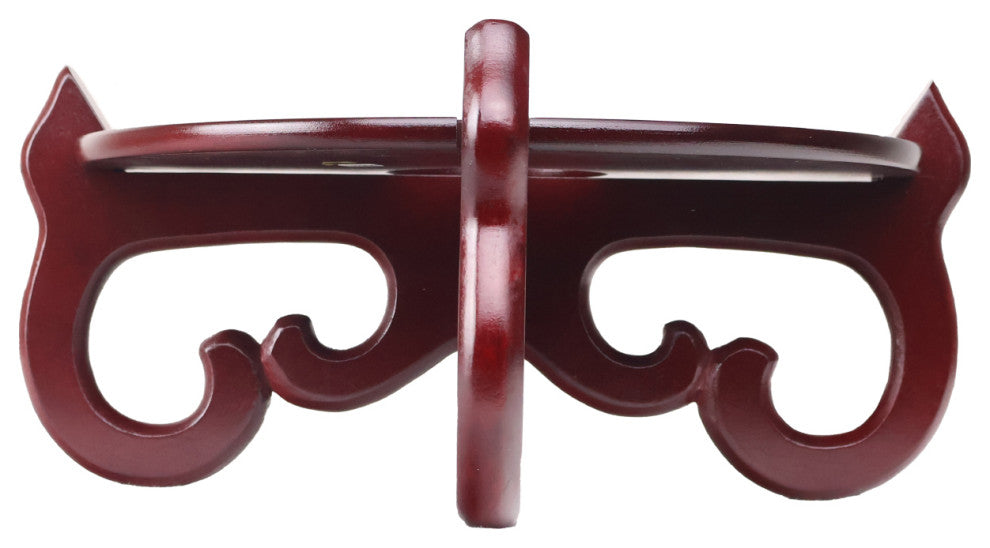 Cross Leg Oriental Fish Bowl Stand, 10.5"w