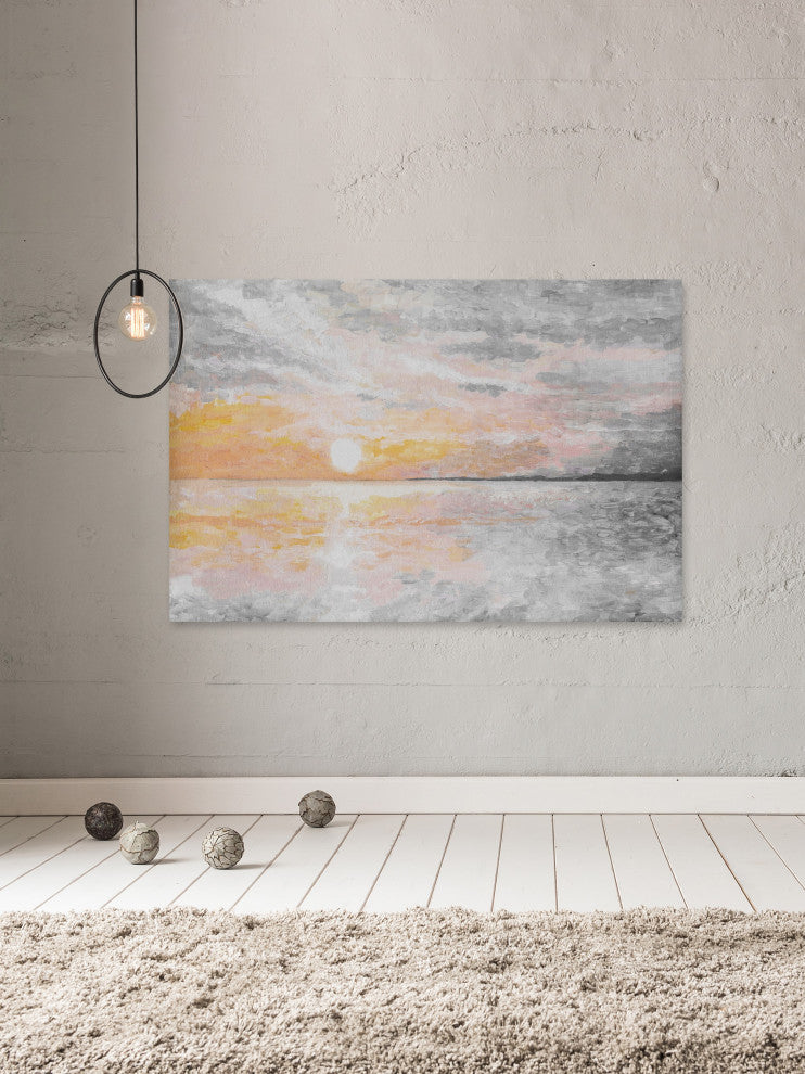 "Dusky Sunset" Painting Print on Wrapped Canvas, 30"x20"