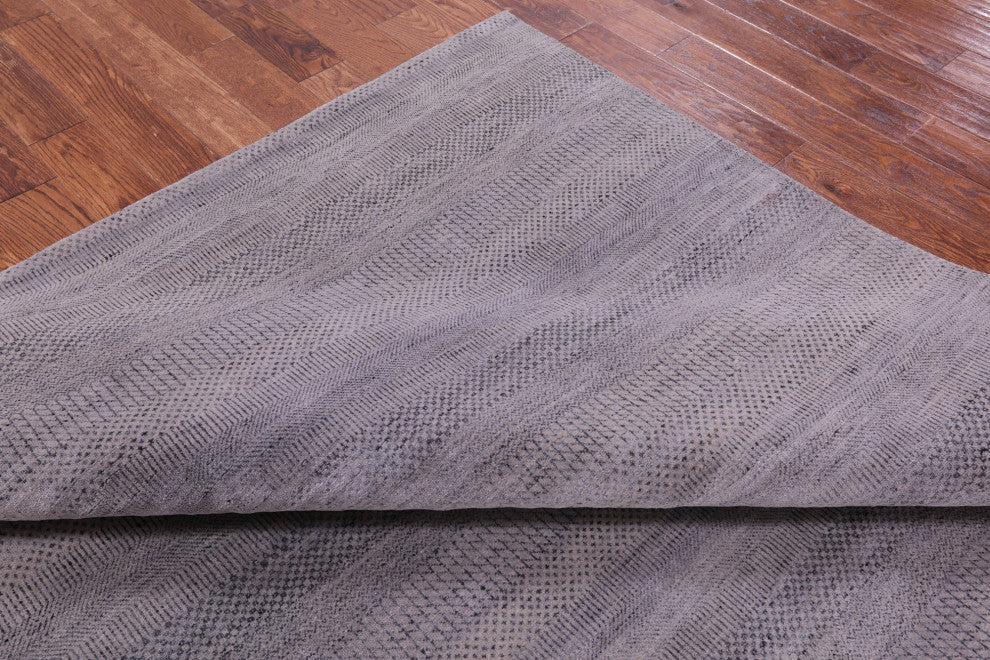 Savannah Grass Wool and Silk Handmade Rug 8' 0" X 9' 11" Q11432