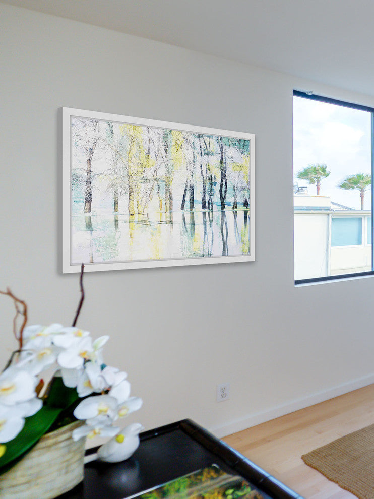 Parvez Taj "Yellow Haze" Framed Painting Print, 36"x24"