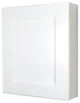 White Shaker Style Wall-Mount Medicine Cabinet, Shaker White Plain Panel