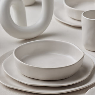 Stone by Mercer Project Hekonda Stoneware 16 Piece Dinnerware Set, Beige