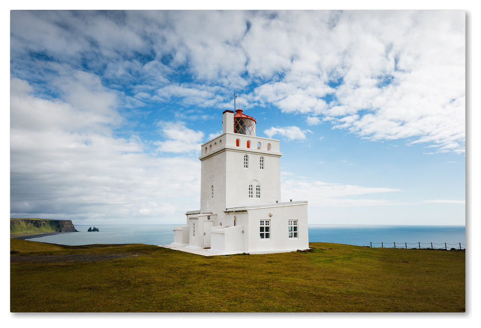 Philippe Sainte-Laudy 'Dyrholaey Lighthouse' Canvas Art