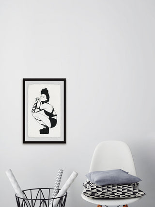 "Punk Style" Framed Painting Print, 24"x36"