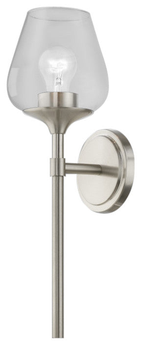 Willow 1 Light Brushed Nickel Vanity Sconce