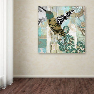 Color Bakery 'Hummingbird Batik II' Canvas Art, 35"x35"
