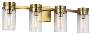 Garrett 4-Light Vanity, Burnished Brass
