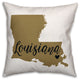 Lousiana State Pride New Orleans Love Outdoor Throw Pillow