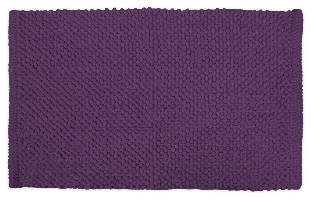 Eggplant Popcorn Rug, 17"x24"