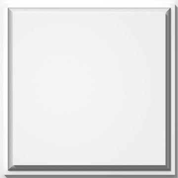 3"W x 3"H x 1"P Standard Sedgwick Rosette with Beveled Edge