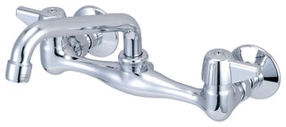Central Brass Two Handle Wallmount Kitchen Faucet