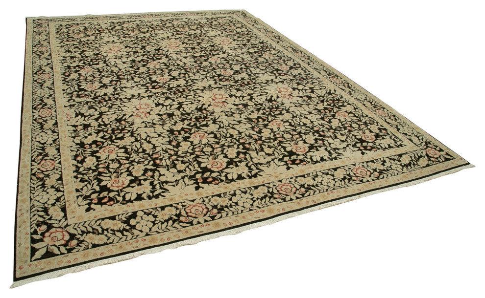 Rug N Carpet - Handwoven Oriental 9' 0" x 12' 0" One-of-a-Kind Oushak Area Rug