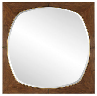 Uttermost Garonne Square Walnut Mirror