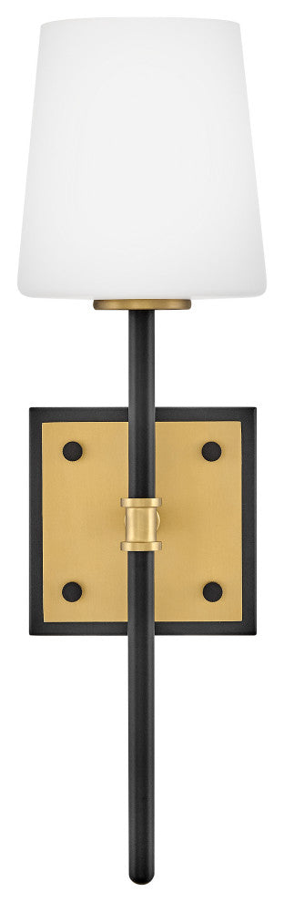 Hinkley Saunders Medium Sconce, Black