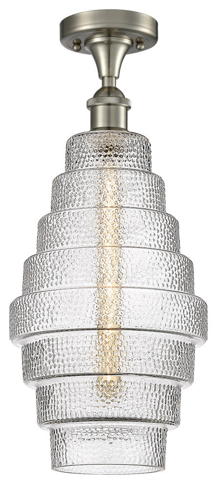 Innovations 516-1C-SN-G672-8-LED 1 Light Flush Mount, Brushed Satin Nickel