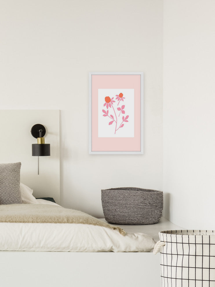 "Touch the Leaf" Framed Painting Print, 30x45
