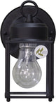 1-Light Black Exterior Wall Mount