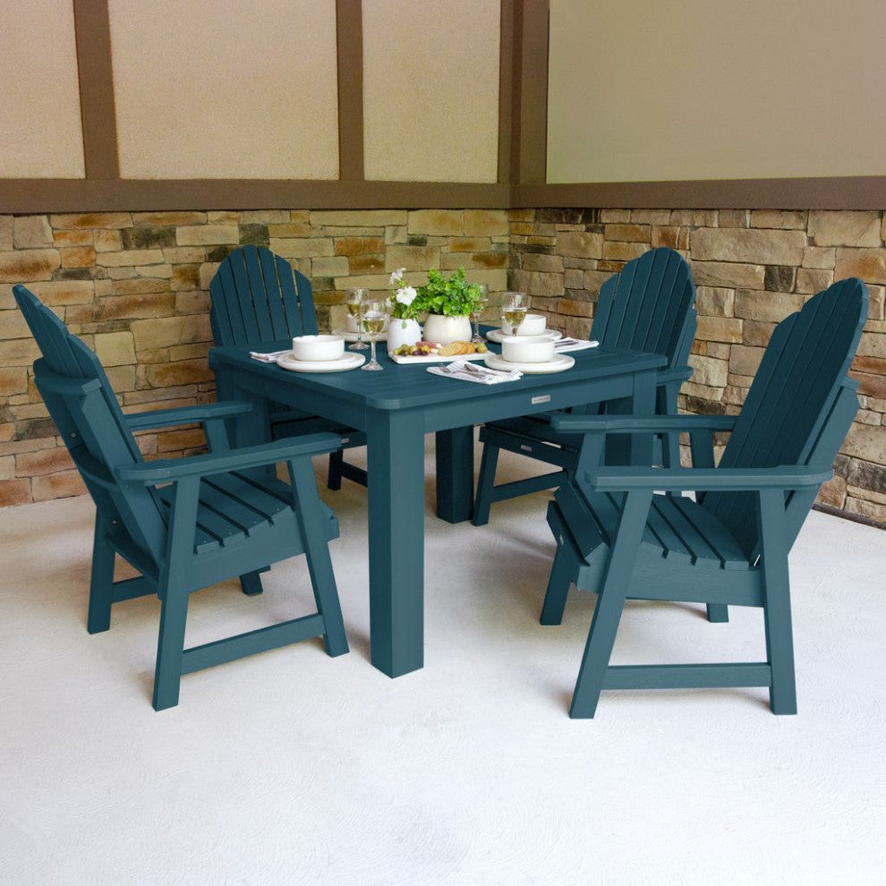 Hamilton 5-Piece Square Dining Set, Nantucket Blue