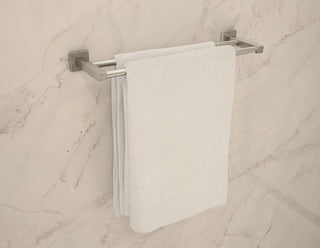 Duro 24 Inch Double Towel Bar with Mounting Hardware, Satin Nickel