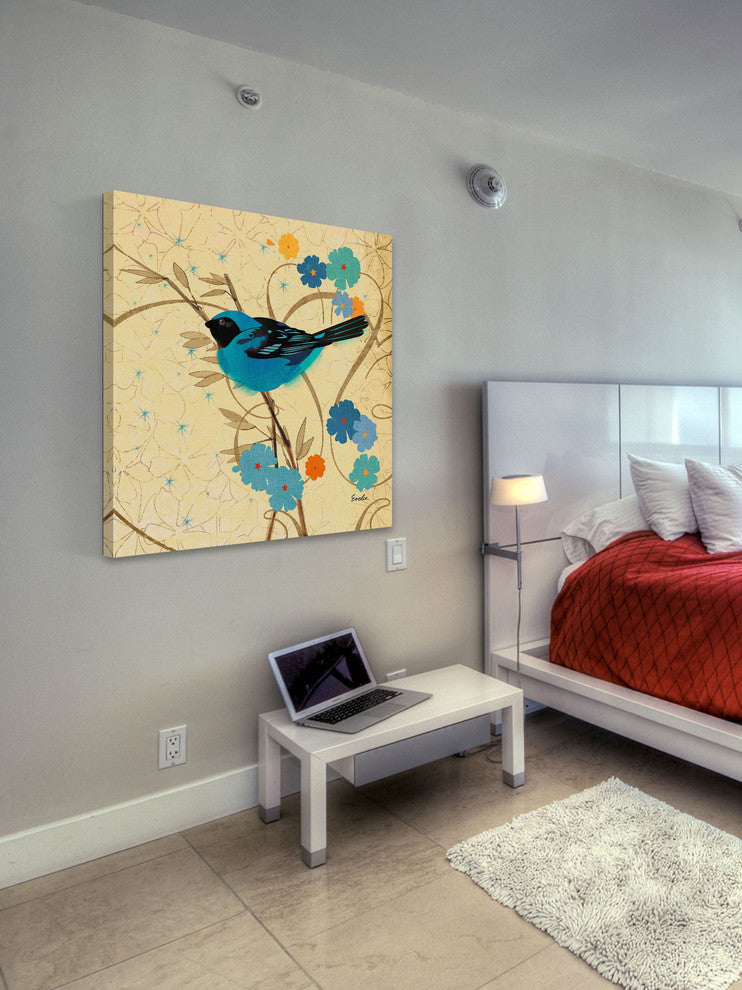 "Hooded Oriole I" Painting Print on Canvas by Evelia