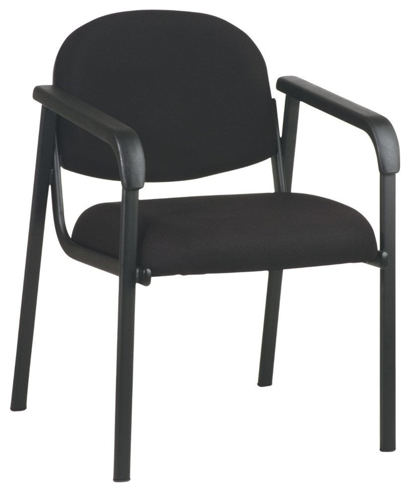 Designer Plastic Visitor Chair With Shell Back