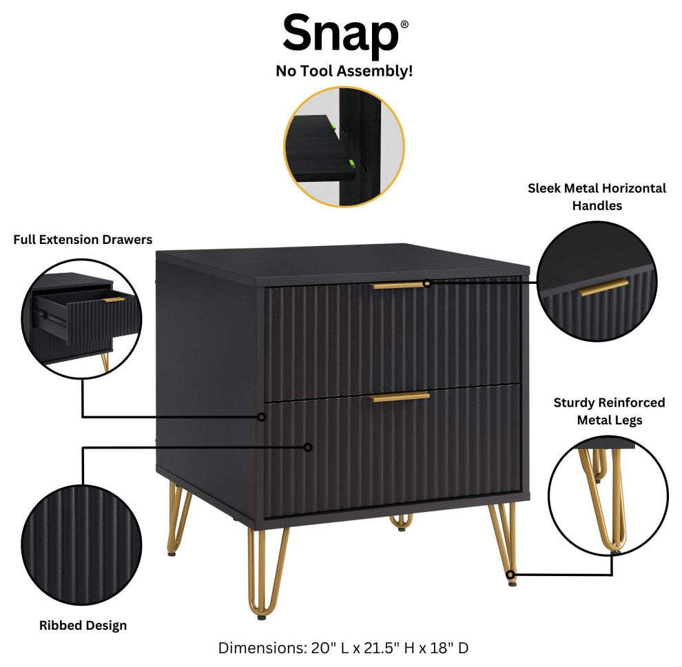 Manhattan Comfort DUMBO Nightstand