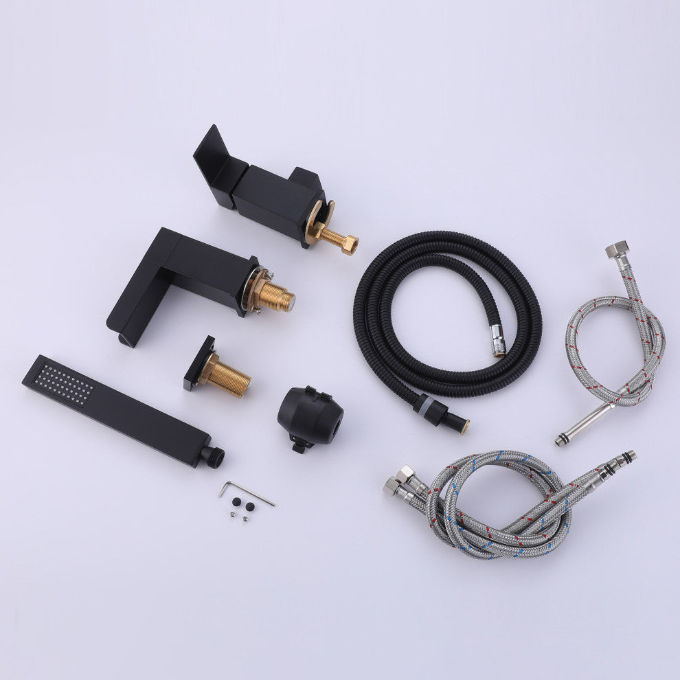 Deck Mounted Bathtub Faucet with Hand Shower