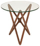 Star Glass Side Tale, American Walnut