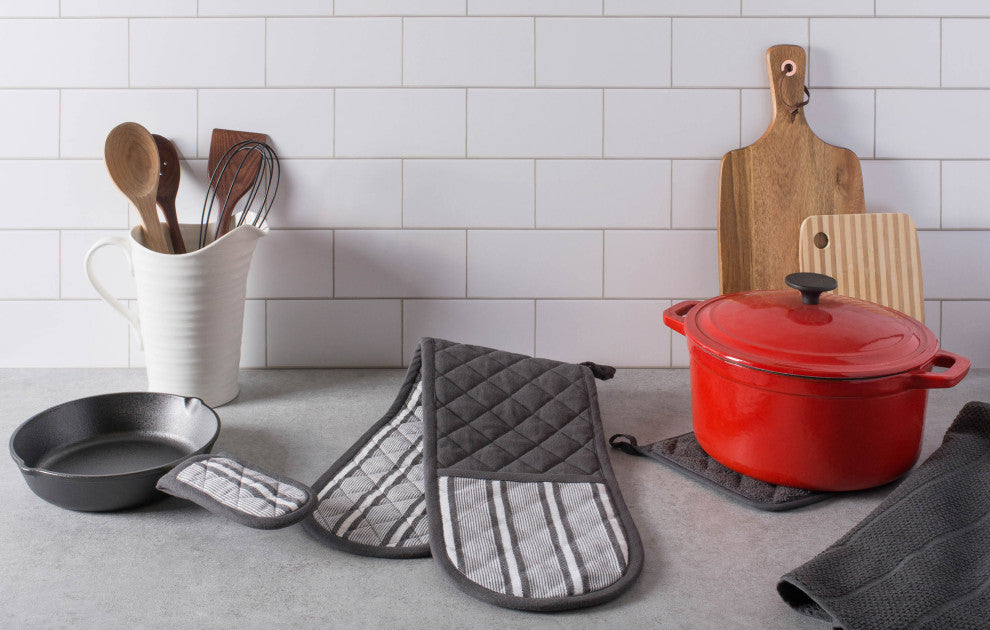 DII Mineral Chef Stripe Double Oven Mitt