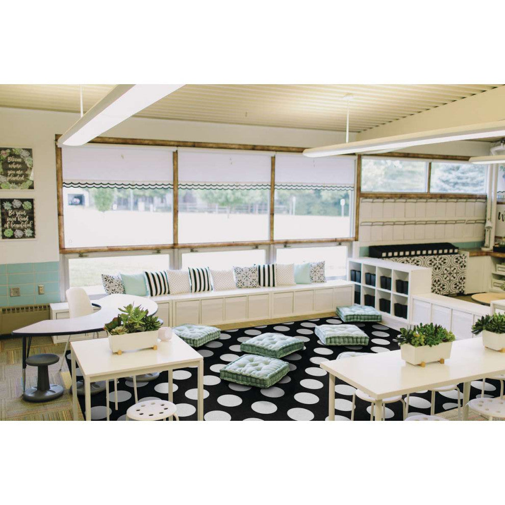 Flagship Carpets CA1999-44SG Simply Stylish Black/White Polka Dot
