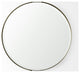 Adrianna 24.4" Gold Metal Round Mirror