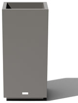 Veradek Block Series Pedestal Planter, Grey, Tall