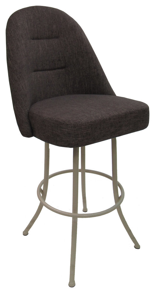 Swivel Counter 26" 30" Extra Tall 34" Metal Bar Stool M-235, Sanora Brown - Beig
