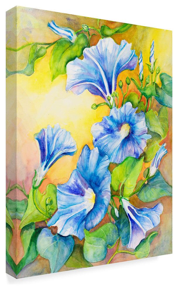 Joanne Porter 'A Morning Glory Vine' Canvas Art, 24"x18"