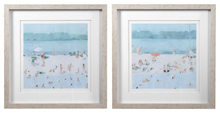 Uttermost Sea Glass Sandbar Framed Prints, Set of 2