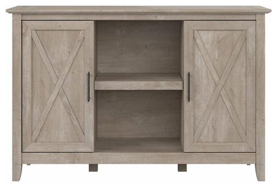 Key West Accent Cabinet with Doors in Washed Gray - Engineered Wood