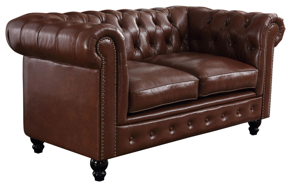 Gustav Transitional Chesterfield Loveseat