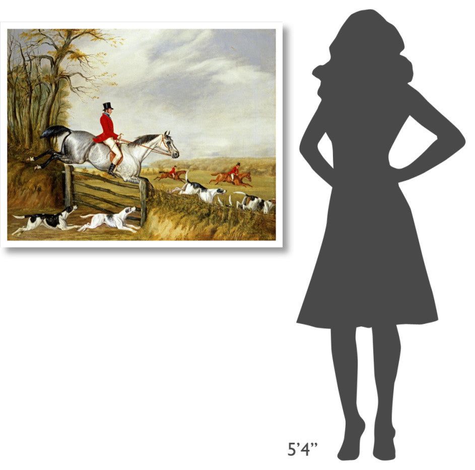 "The Belvoir Hunt" Digital Paper Print by Henry Thomas Alken, 42"x34"