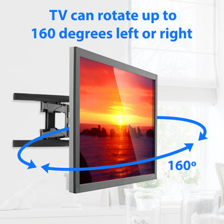 Full Motion Articulating TV Wall Tilt Mount Bracket Tilting 42-70" w/HDMI cable