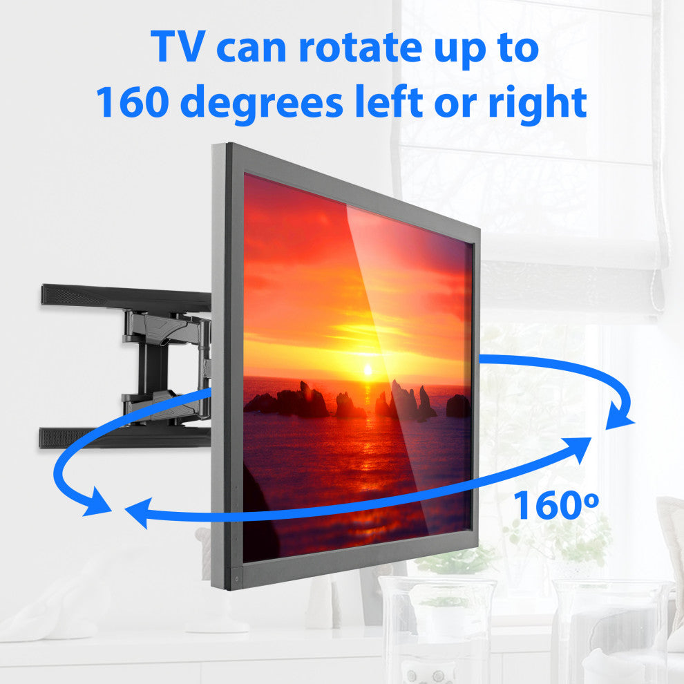 Full Motion Articulating TV Wall Tilt Mount Bracket Tilting 42-70" w/HDMI cable