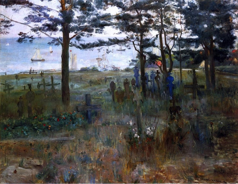 Lovis Corinth Fishermen's Cemetery at Nidden, 21"x28" Wall Decal