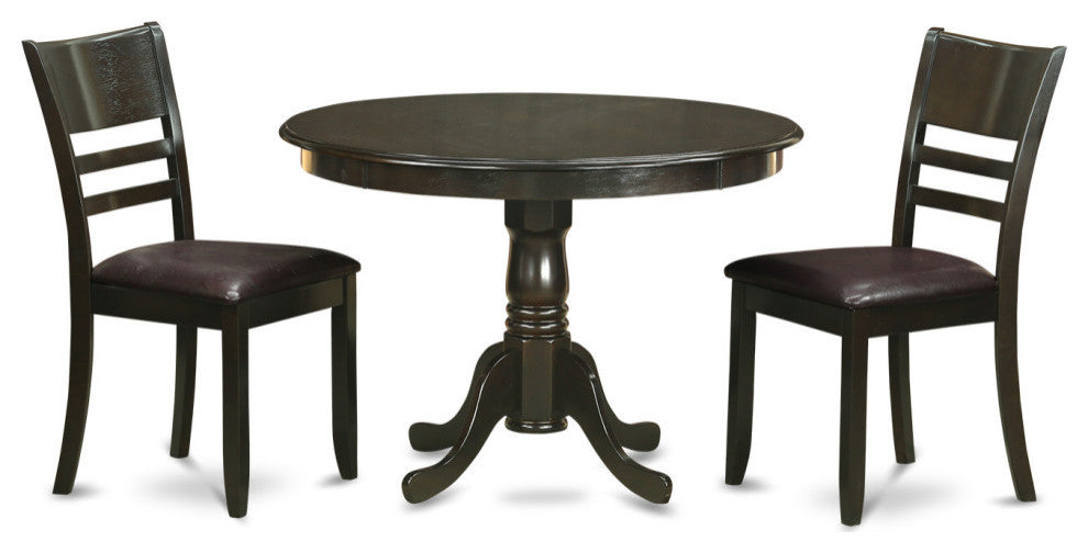 Hlly3-Cap-Lc 3 Pc Kitchen Nook Dining Set -Dining Table And 2 Dinette Chairs